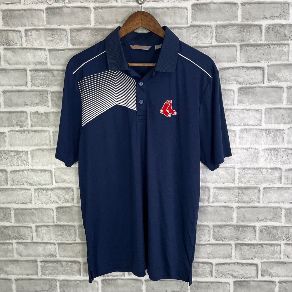 C-Buk Cutter & Buck x Boston Red Sox Performance Stretch Polo Shirt Mens Large